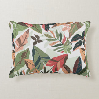Coussins Décoratifs Feuille colorée dans le jardin, illustration vinta