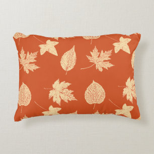 Coussins Décoratifs Feuilles d'automne - mandarin orange