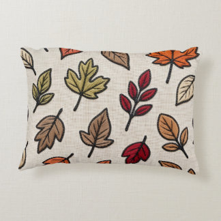 Coussins Décoratifs Feuilles d'automne modernes brodées esthétiques 