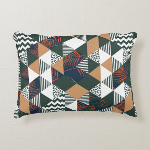 Coussins Décoratifs Feuilles de palmiers géométriques, motif à la mode
