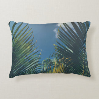 COUSSINS DÉCORATIFS FEUILLES DE PALMIERS TROPICAUX