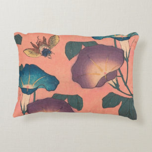 Coussins Décoratifs Fleur d'abeille rose classique Hokusai Art