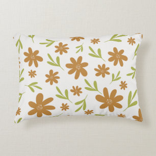 Coussins Décoratifs Fleur Rétro des Années 70 - Décoration Bohème d'Au