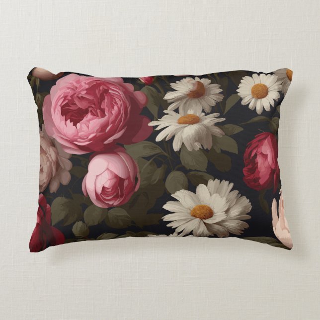 Coussins Décoratifs Fleuris Vintage (Devant)