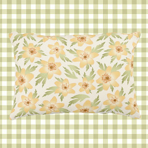 Coussins Décoratifs Fleurs d'anémones Orange Sauvages - motif sans sou