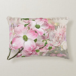 Coussins Décoratifs Fleurs de bois de chien rose vintage Lancer l'orei