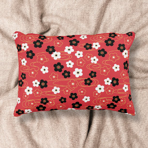 Coussins Décoratifs Fleurs de fleurs de cerisiers rouges du Sakura jap