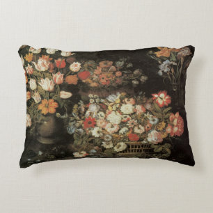 Coussins Décoratifs Fleurs de nature morte, baroque floral vintage