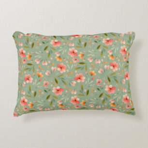 Coussins Décoratifs Fleurs de pêche au printemps gaies