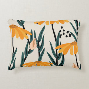 Coussins Décoratifs Fleurs de soleil jaunes