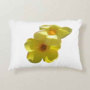 Coussins Décoratifs Fleurs de trompette dorées I
