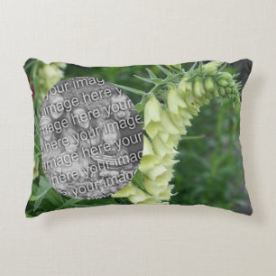 Coussins Décoratifs Fleurs Foxglove Blanches Crémeuses Ajoutez Votre P