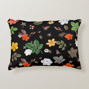 Coussins Décoratifs Fleurs jaunes et roses blanches 8