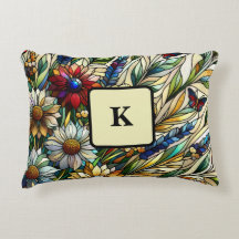 Fleurs sauvages et papillons de design en verre