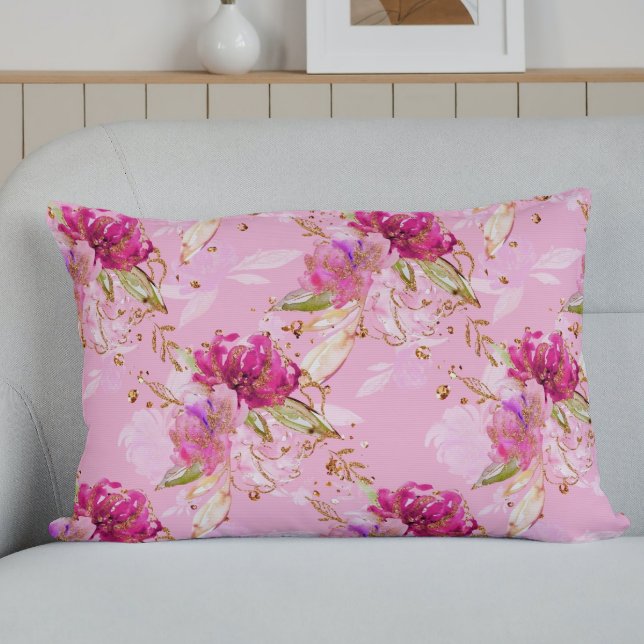 Coussins Décoratifs Floral rose (Créateur téléchargé)