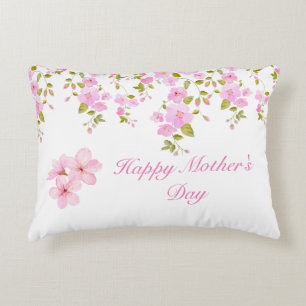 Coussins Décoratifs Floral rose cerisier sur mesure