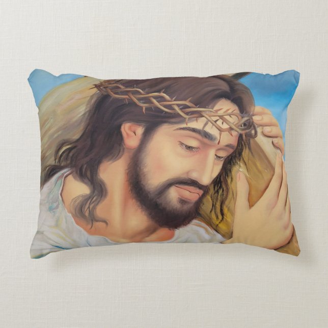 Coussins Décoratifs Foi chrétienne Jésus Christ (Devant)