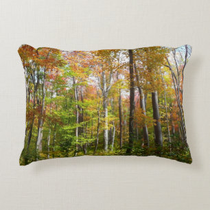 Coussins Décoratifs Forêt d'automne I Photographie de paysage automnal
