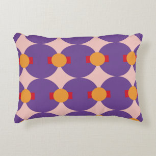 Coussins Décoratifs Forme géométrique design motif rétro abstrait vint