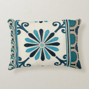 Coussins Décoratifs Frise Indigo II non embellie