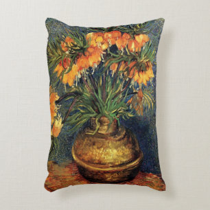 Coussins Décoratifs Fritillaires dans un vase de cuivre par Vincent va