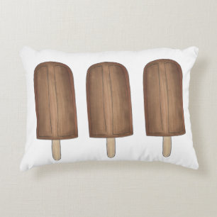 Coussins Décoratifs Fudge Brown Ice Cream Pop Fudgesicles Popsicles