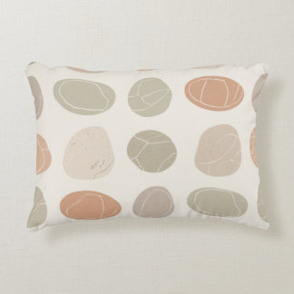 Coussins Décoratifs Galets doux Lancer Oreiller Accent Terre Neutre