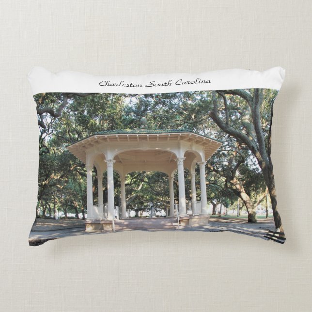 Coussins Décoratifs Gazebo à Charleston en Caroline du Sud (Devant)