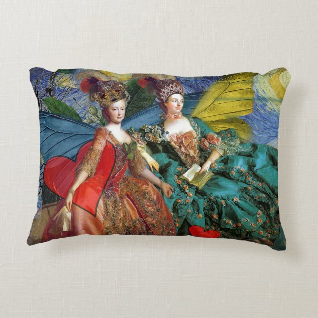 Coussins Décoratifs Gemini gothique classique femme papillon Whimsical (Dos)