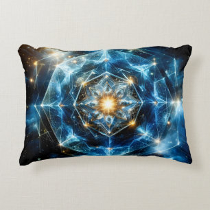 Coussins Décoratifs Géométrie cosmique mandala étoile univers abstrait