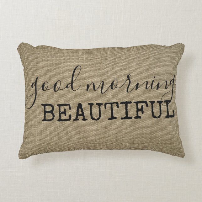 Coussins Décoratifs Good Morning Beautiful (Devant)