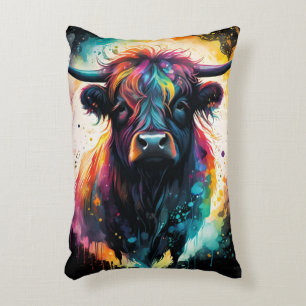 Coussins Décoratifs Grace Ghoost : Vache Holographique Spectrale,