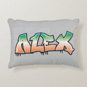 Coussins Décoratifs Graffiti Brick Wall Paint Splatter