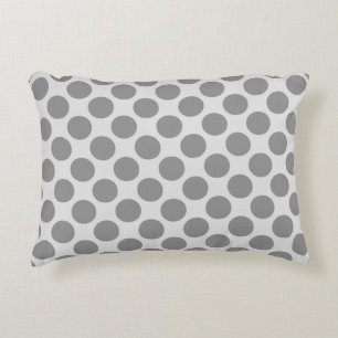 Coussins Décoratifs Grands points rétro - tons gris / gris