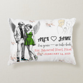 Coussins Décoratifs Guardian Angel Pair – Cute Wings Accent Pillow