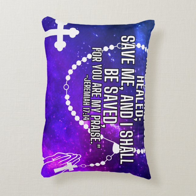 Coussins Décoratifs Guérissez-moi Seigneur (Dos(Vertical))