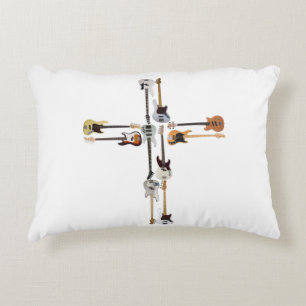 Coussins Décoratifs Guitare Lover Cadeau de Croix de Guitare