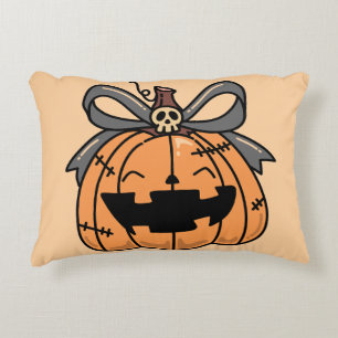 Coussins Décoratifs Halloween,Citrouille Visage Mignon,Drôle ,Citrouil