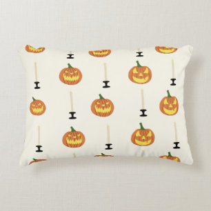 Coussins Décoratifs Halloween sans couture motif avec citrouilles et b