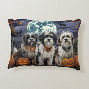 Coussins Décoratifs Halloween Tibétain Terrier Éffrayant