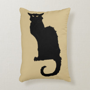 Coussins Décoratifs Halloween vintage, Chat noir Art Nouveau Éffrayant