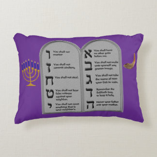 Coussins Décoratifs Hebrew Ten Commandments Pillow