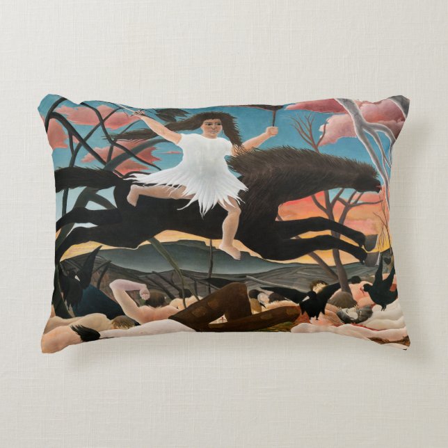 Coussins Décoratifs Henri Rousseau - La guerre (Devant)