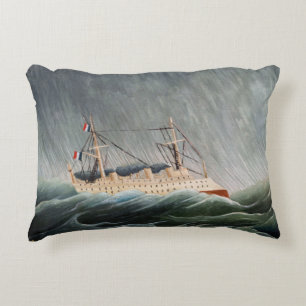 Coussins Décoratifs Henri Rousseau - Le navire dans la tempête