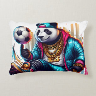 Coussins Décoratifs Hip Hop Panda Football de Soccer Été Sports