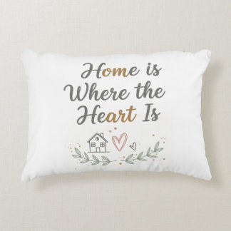 Coussins Décoratifs Home Is Where the Heart Is - Cosy Wall Art Citatio