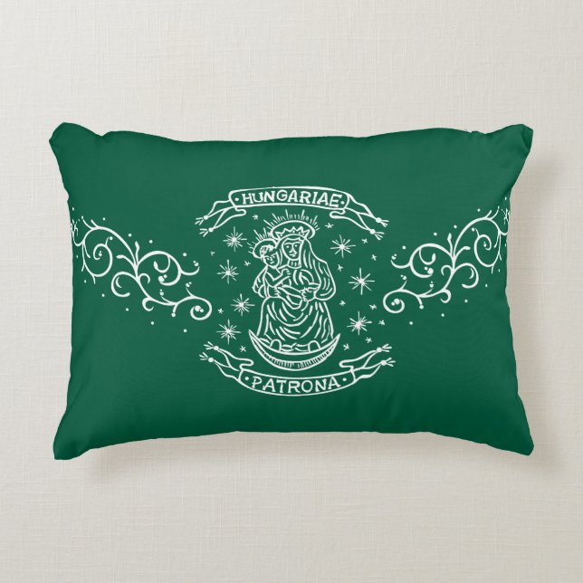 Coussins Décoratifs hongrie motif religieux vierge médiévale mary jesu (Devant)
