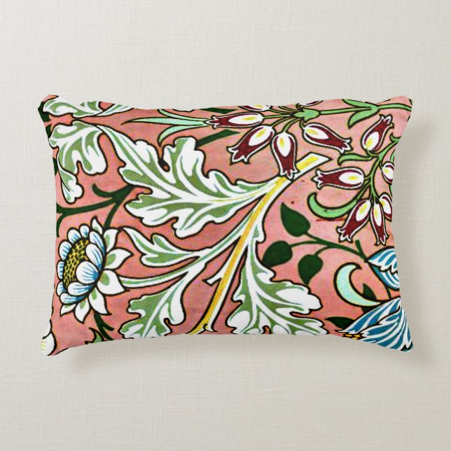 Coussins Décoratifs Hyacinth, un motif William Morris (Devant)