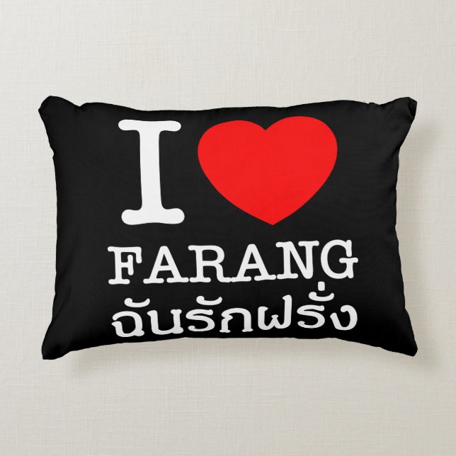 Coussins Décoratifs I Heart (Amour) Farang (Devant)