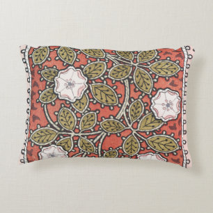 Coussins Décoratifs Illustration de fleur d'art de rose sauvage vintag